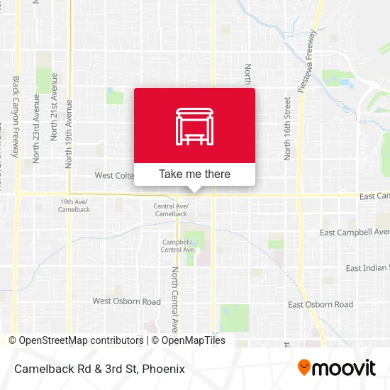 Mapa de Camelback Rd & 3rd St