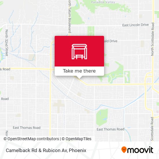 Camelback Rd & Rubicon Av map