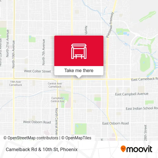 Camelback Rd & 10th St map