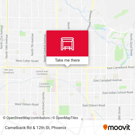 Camelback Rd & 12th St map