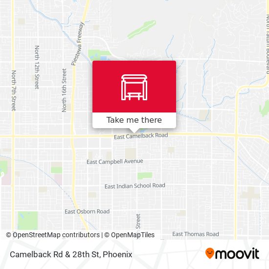 Mapa de Camelback Rd & 28th St