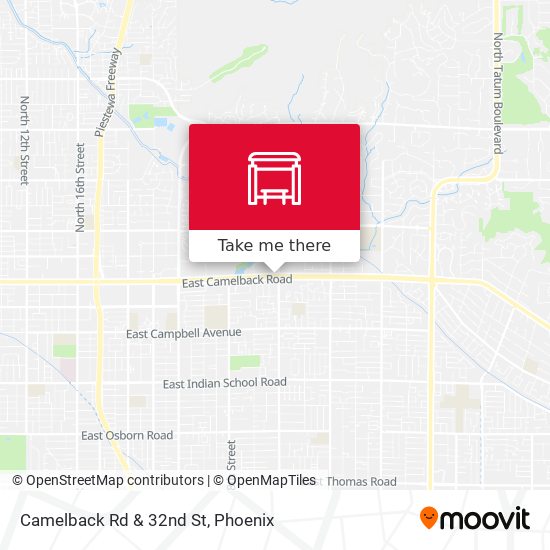 Camelback Rd & 32nd St map