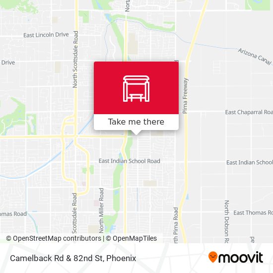Mapa de Camelback Rd & 82nd St