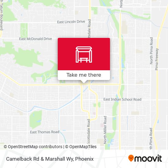Mapa de Camelback Rd & Marshall Wy