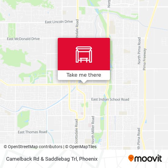 Mapa de Camelback Rd & Saddlebag Trl