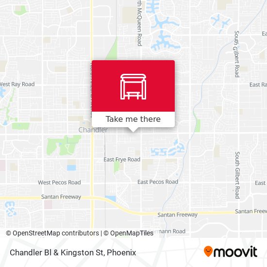 Chandler Bl & Kingston St map