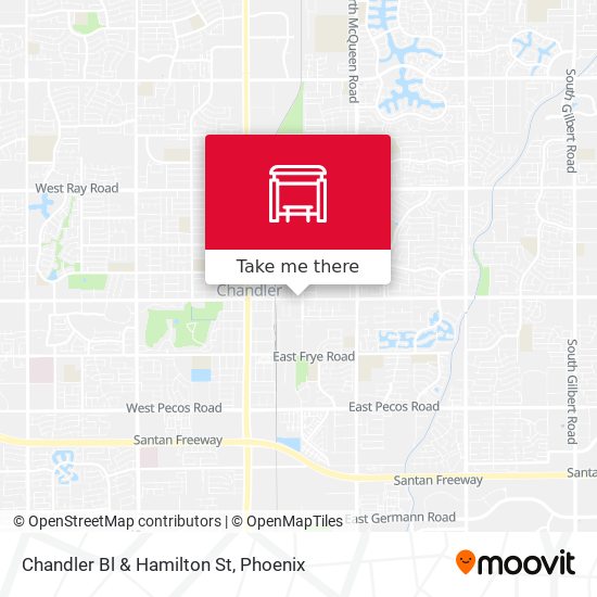 Mapa de Chandler Bl & Hamilton St