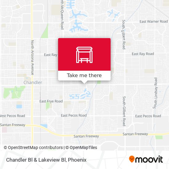 Mapa de Chandler Bl & Lakeview Bl