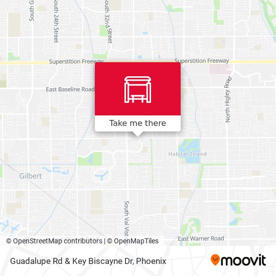 Mapa de Guadalupe Rd & Key Biscayne Dr