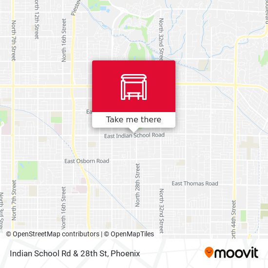 Mapa de Indian School Rd & 28th St