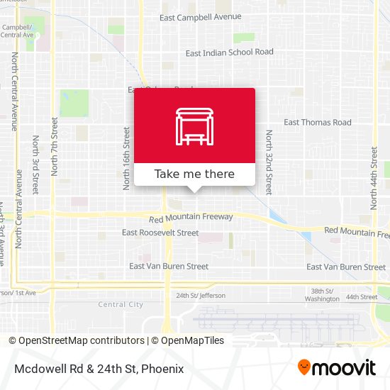 Mcdowell Rd & 24th St map