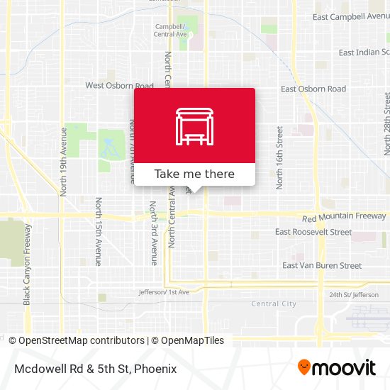 Mcdowell Rd & 5th St map