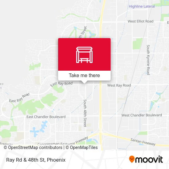 Mapa de Ray Rd & 48th St