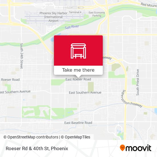 Roeser Rd & 40th St map