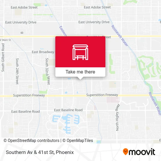 Southern Av & 41st St map