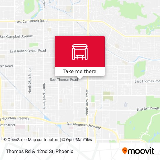 Thomas Rd & 42nd St map