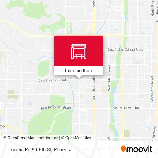 Thomas Rd & 68th St map
