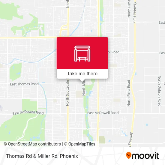 Thomas Rd & Miller Rd map