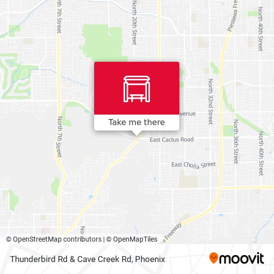 Mapa de Thunderbird Rd & Cave Creek Rd
