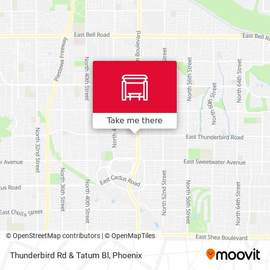 Thunderbird Rd & Tatum Bl map