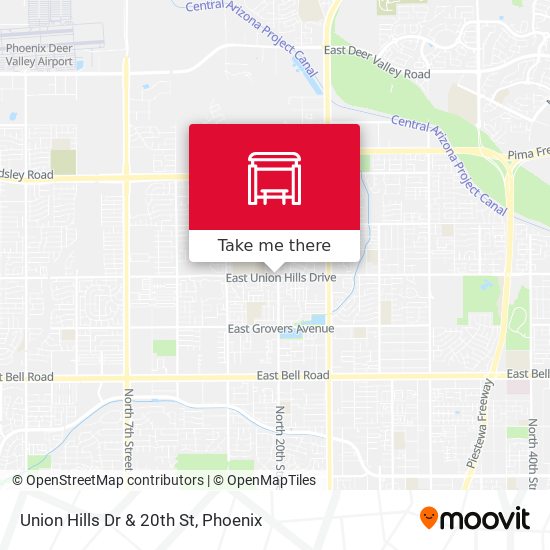 Mapa de Union Hills Dr & 20th St