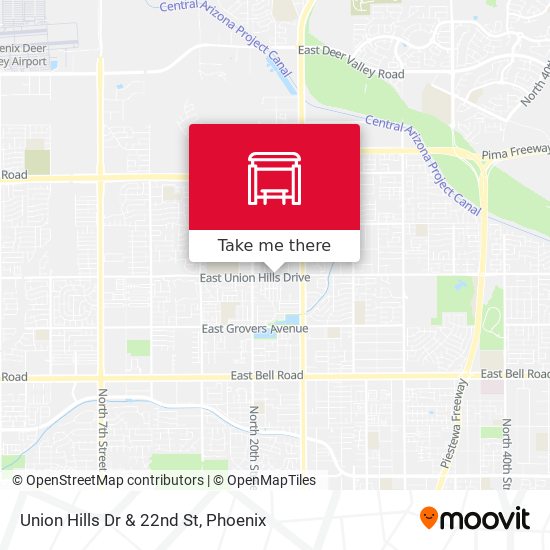 Mapa de Union Hills Dr & 22nd St