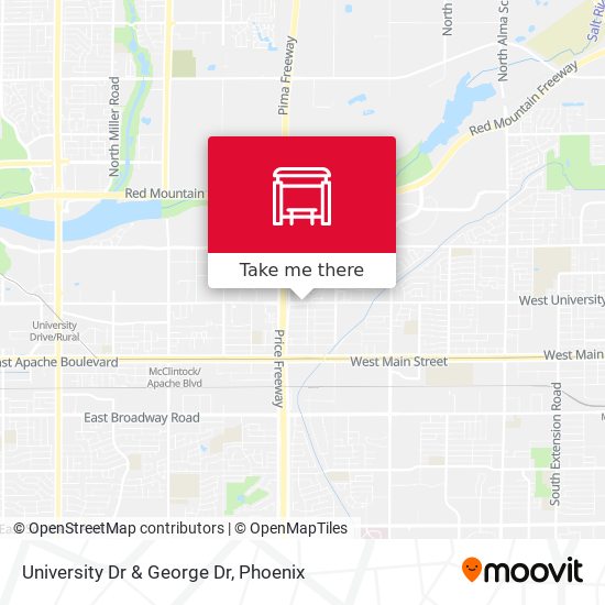 Mapa de University Dr & George Dr