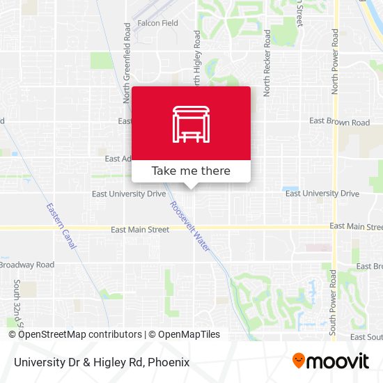 Mapa de University Dr & Higley Rd