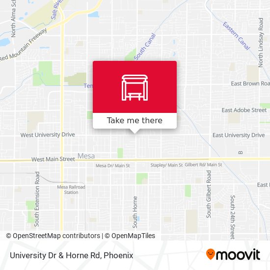 University Dr & Horne Rd map