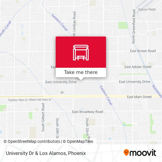 University Dr & Los Alamos map