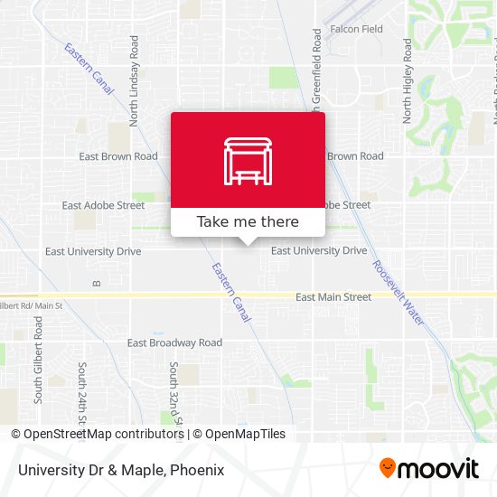 Mapa de University Dr & Maple