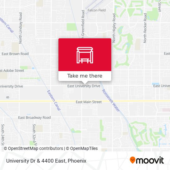 Mapa de University Dr & 4400 East