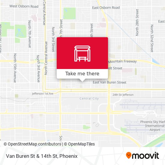 Mapa de Van Buren St & 14th St