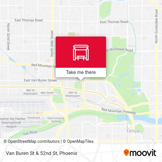 Van Buren St & 52nd St map