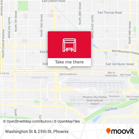Mapa de Washington St & 25th St