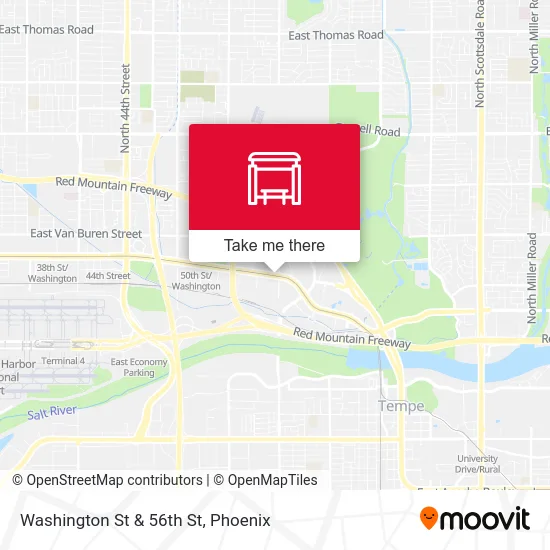 Washington St & 56th St map