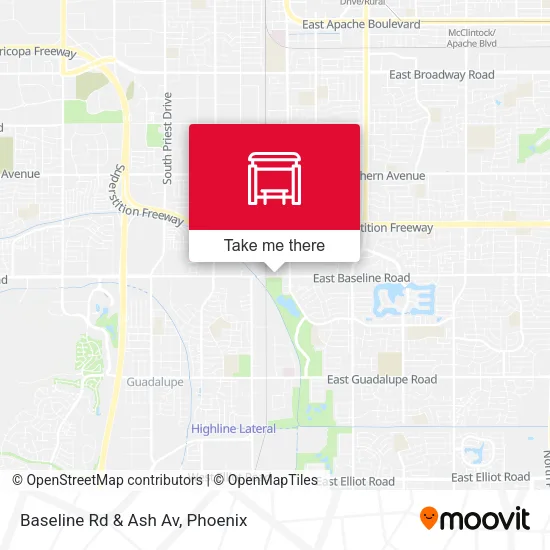 Baseline Rd & Ash Av map