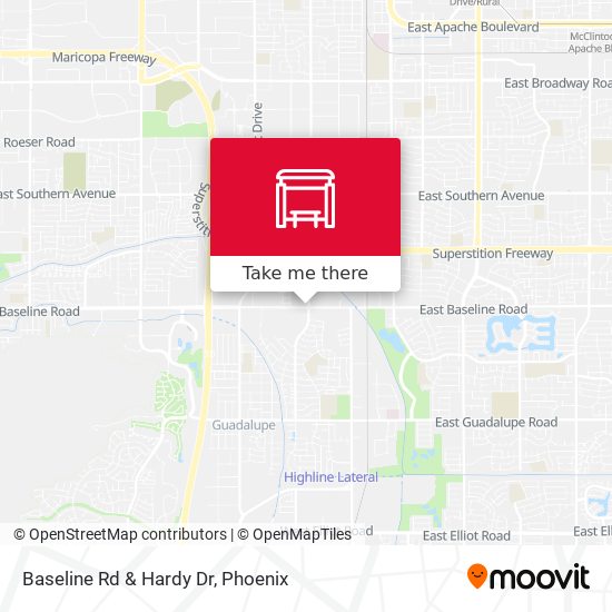 Mapa de Baseline Rd & Hardy Dr