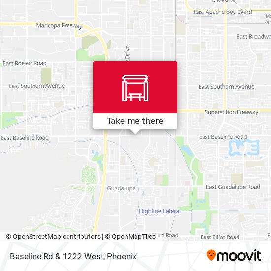 Baseline Rd & 1222 West map