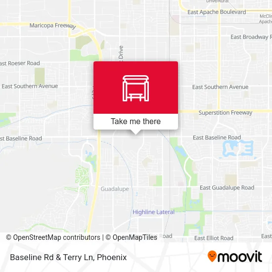 Baseline Rd & Terry Ln map
