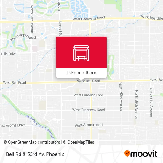 Bell Rd & 53rd Av map