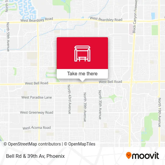 Bell Rd & 39th Av map