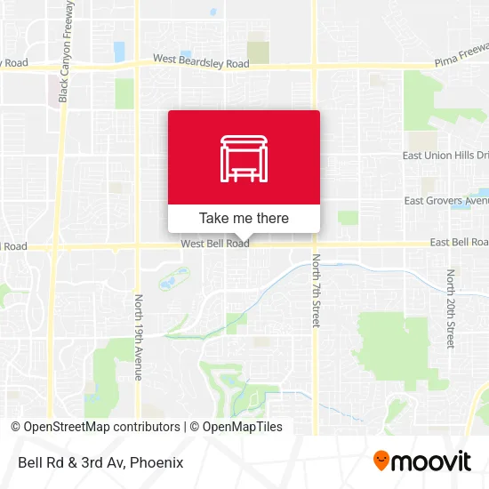 Bell Rd & 3rd Av map