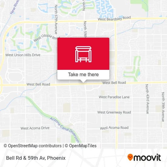 Bell Rd & 59th Av map