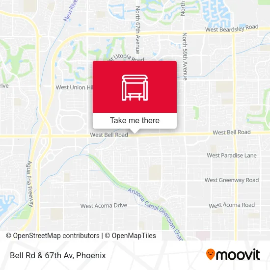 Bell Rd & 67th Av map