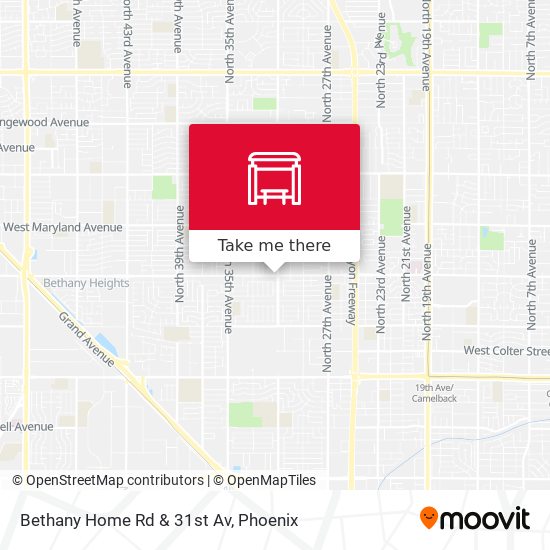 Bethany Home Rd & 31st Av map
