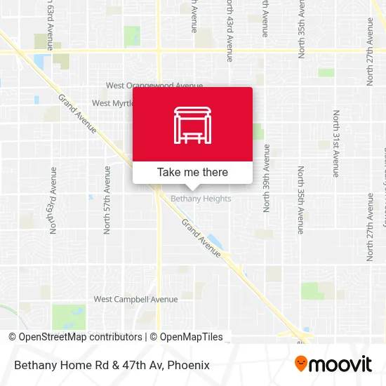 Bethany Home Rd & 47th Av map