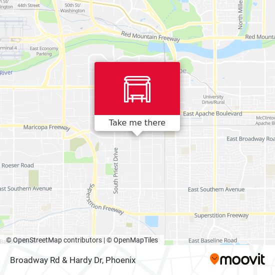 Broadway Rd & Hardy Dr map