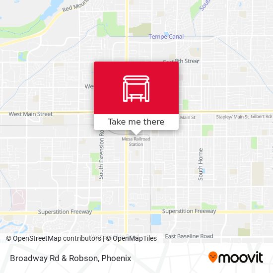 Broadway Rd & Robson map