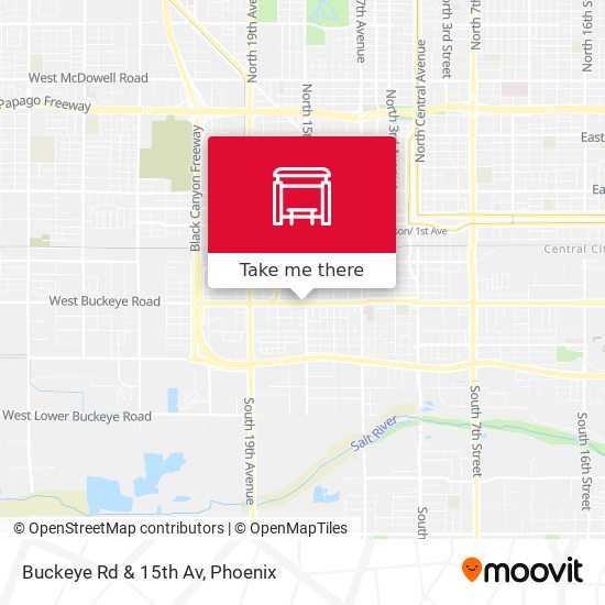 Buckeye Rd & 15th Av map
